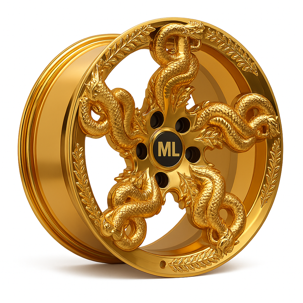 Golden Dragon Design Alloy Rims