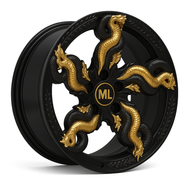 Golden Dragon Design Alloy Rims